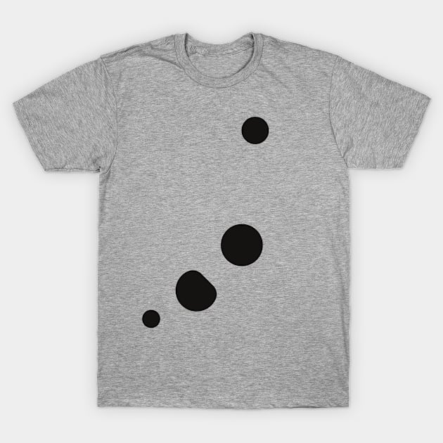 Bubbles Abstract Pig Circles T-Shirt by edorin